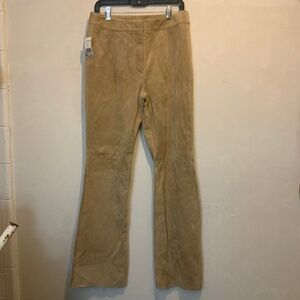 NWT Georgiou Tan Leather Pants Size 10